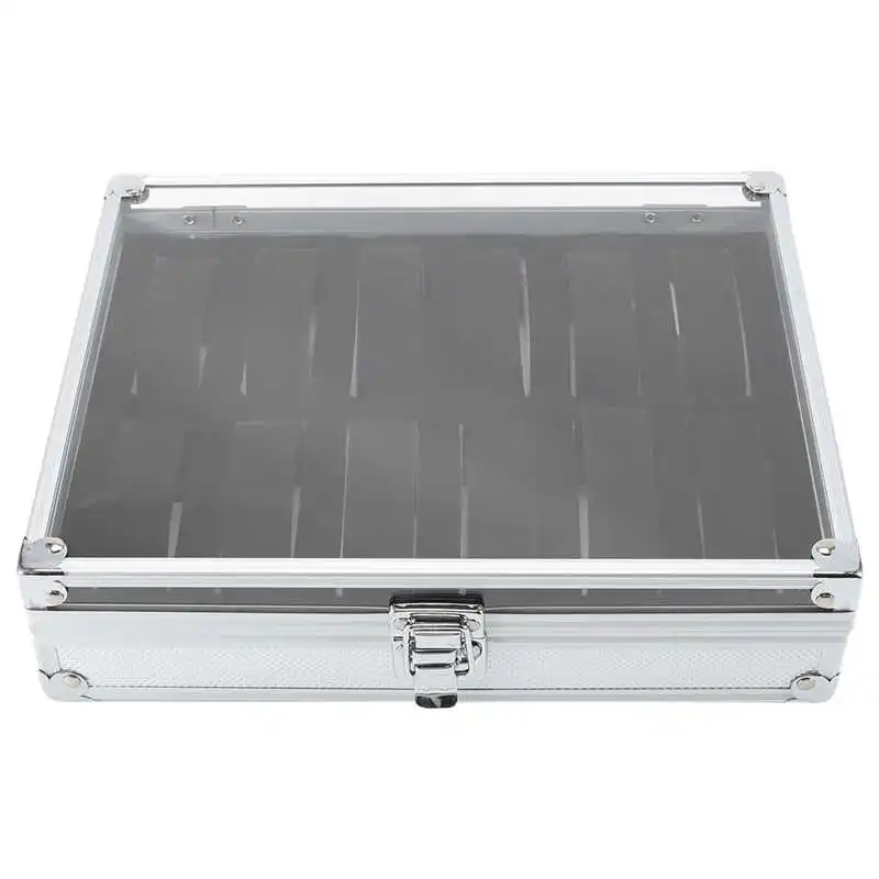 1pcs Aluminium Watches Box Jewelry Display Storage Case Suede Inside