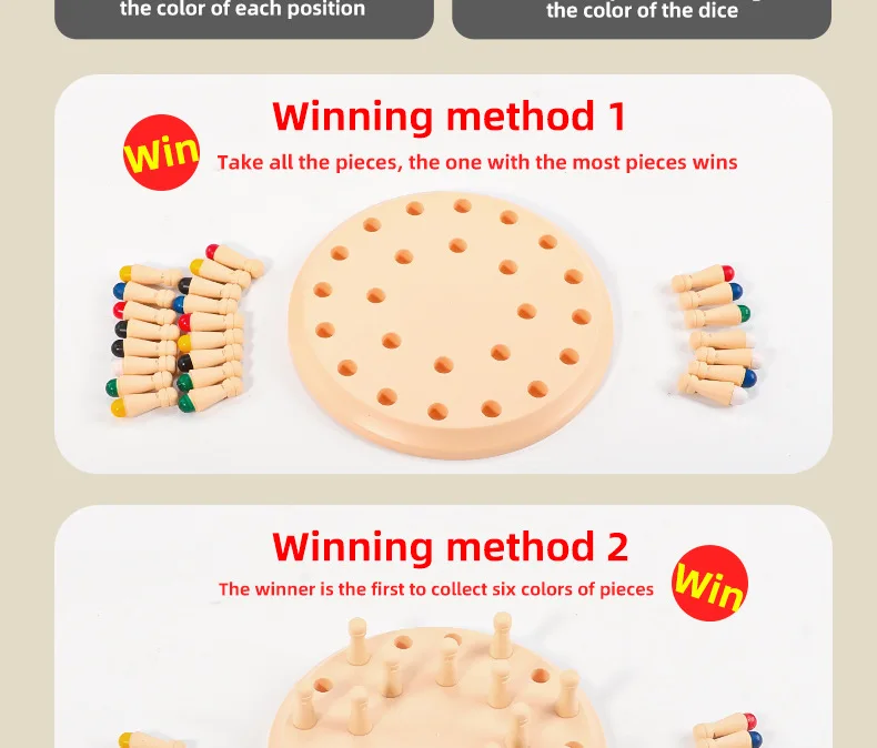 Montessori Memory Matching Chess Game For Kids Educational Toy_voghion.com
