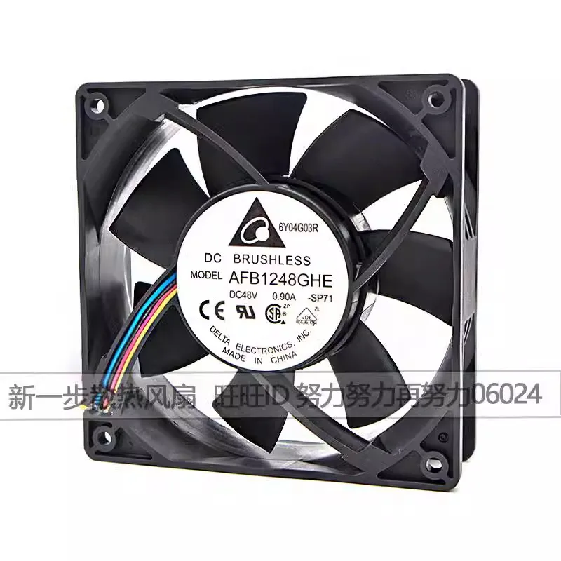 

Original AFB1248GHE 48V 0.9A 12038 12CM high airflow cabinet server cooling fan