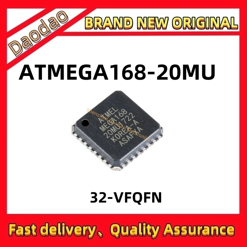 ATMEGA168-20MU atmega168-20mu  IC Chip 32-VFQFN Quality Brand New Microprocessor Microcontroller chip
