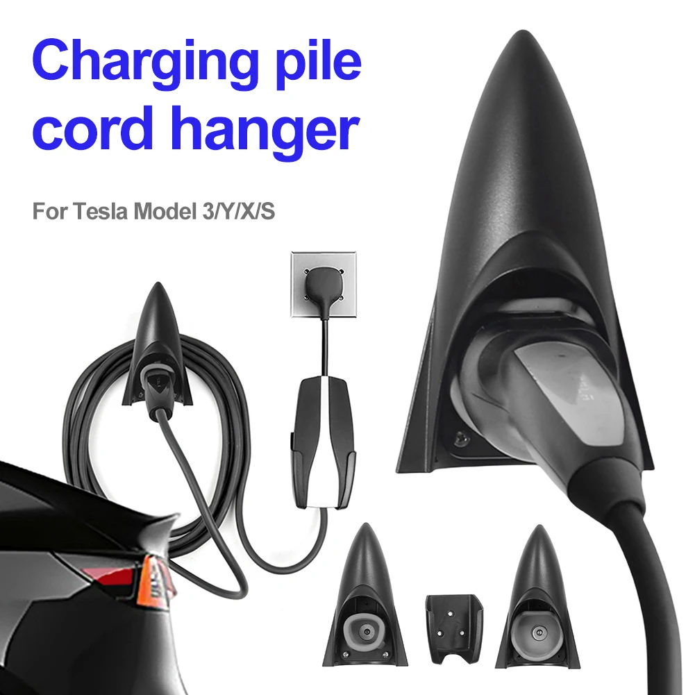 Car Charging Cable Organizer for Tesla Model 3 Y S X Wall Mount Connector Bracket Charger Holder Cable Management Holder Hanger