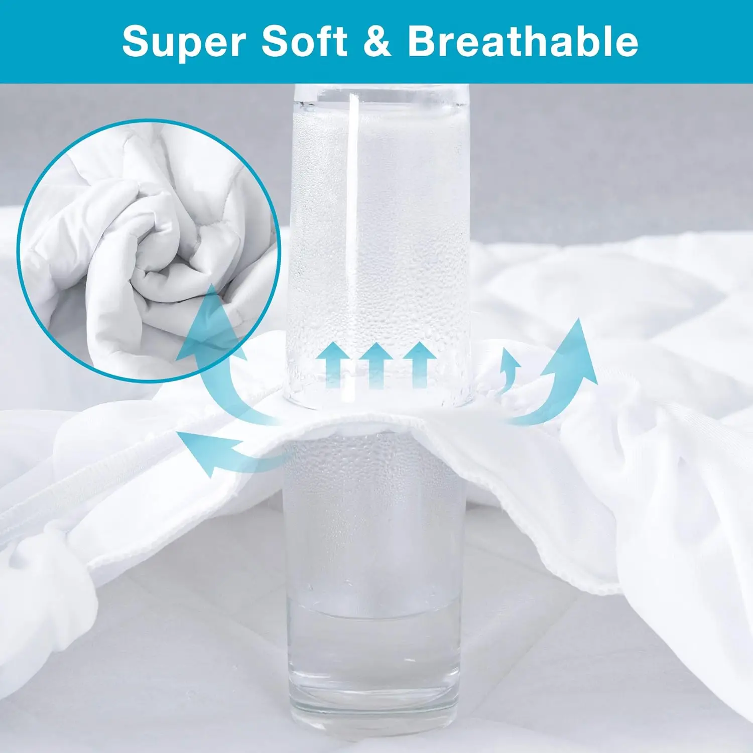 Twin Xl Mattress Protector For College Dorm, Soft Breathable Waterproof Twin Extra Long Size Mattress Pad Cover, 6-16 Hes Deep 4
