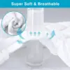 Twin Xl Mattress Protector For College Dorm, Soft Breathable Waterproof Twin Extra Long Size Mattress Pad Cover, 6-16 Hes Deep 4