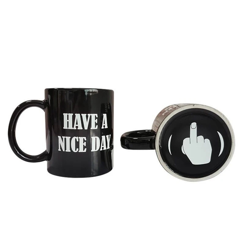 Have A Nice Day Mug Middle Finger Mug Personalized Mug for Coffee Tea