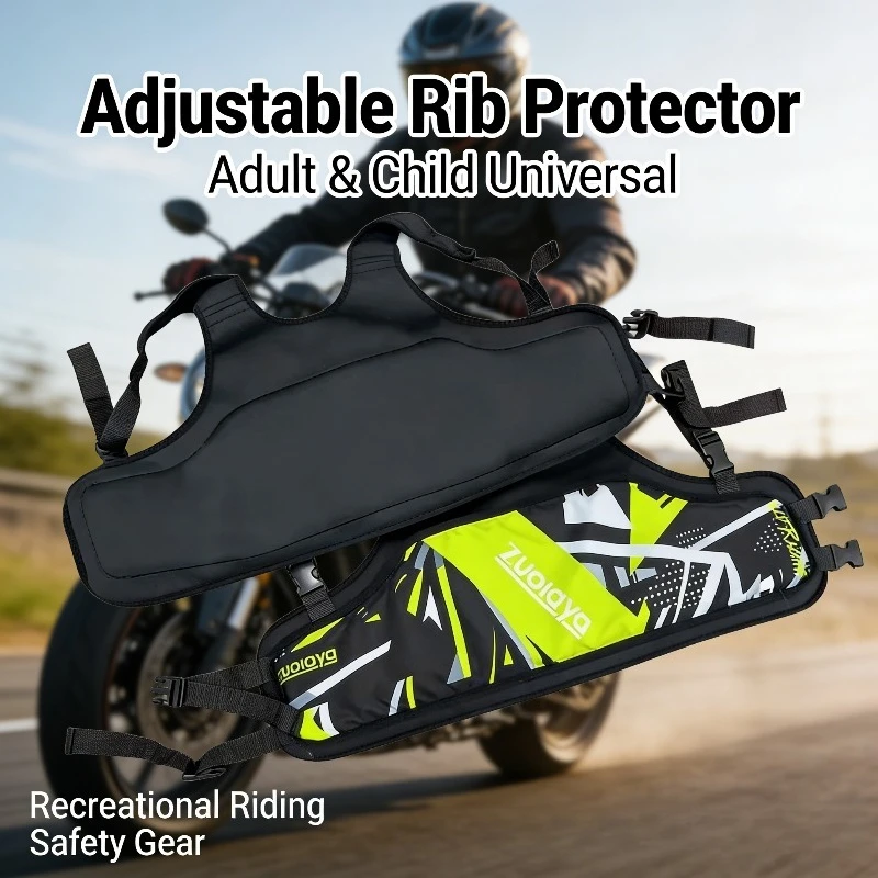 조절 가능한 오토바이 갈비뼈 보호 장비 모토크로스 가슴 보호대 성인 및 어린이..