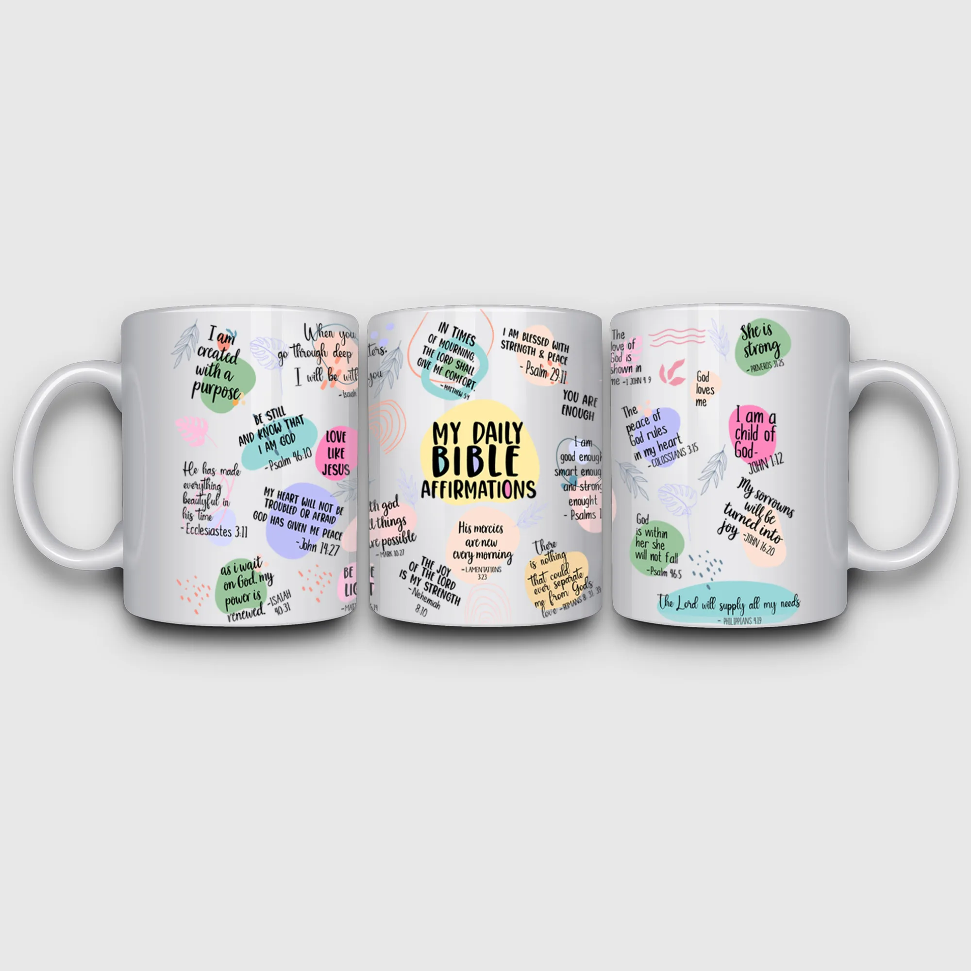 5 Sheets Bible Verses UV DTF Cup Stickers, Glass Sports DTF Transfer Stickers, Waterproof Wipe Transfer Paper for 16 oz Glass