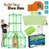 200Pcs Creative Kids Toy Fort Building Kit Glow in the Dark Castles Tunnels Play Tents Games Educational Toys Birthday Gifts 1