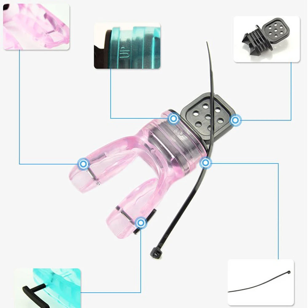 Diving Snorkel Swimmers Snorkel Swimming Snorkel Scuba Diving Mouthpiece Non-Toxic Snorkel Regulator Mouthpiece Breathing Tube Silicone Accessories