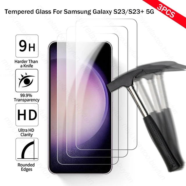 Shatterproof Glass for Samsung Galaxy S24 Ultra S23 Plus Screen Protector  Anti Fingerprint Tempered Glass for Samsung S23 S23FE - AliExpress