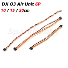 SPARKHOBBY 2pcs DJI O3 Air Unit Direct Plug 6P Cable - 15cm Silicone Wire For F4/F7 Flight Controllers