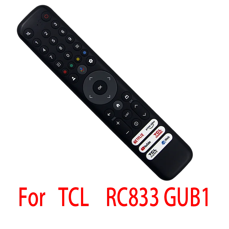 Roku Rc833 Afstandsbediening RC833 GUB1 Compatibel met TCL TV 50 55 75 inch C645 ...