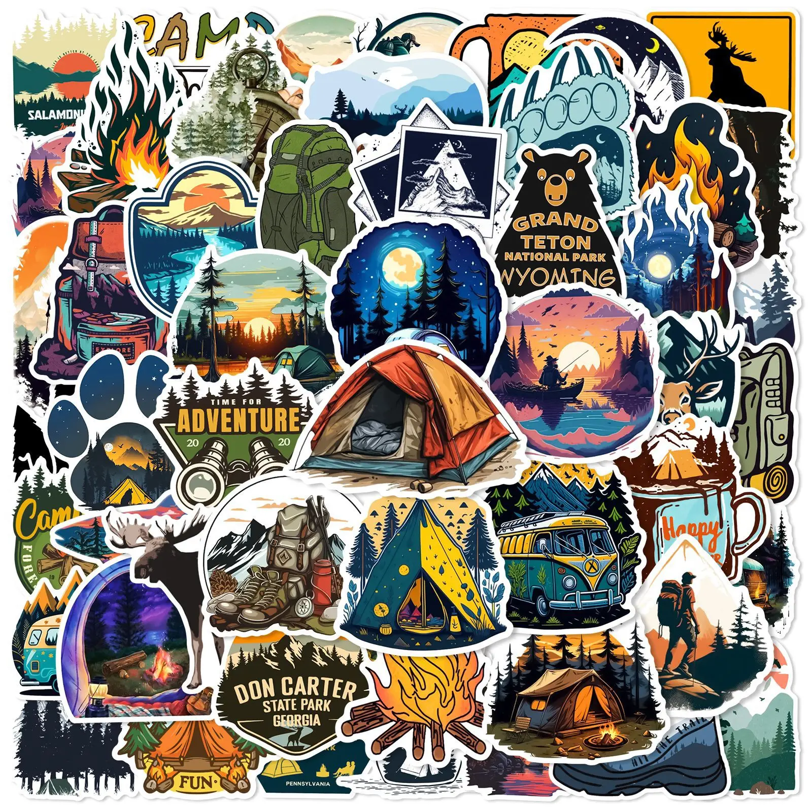 Forest Travel Sticker Set 1