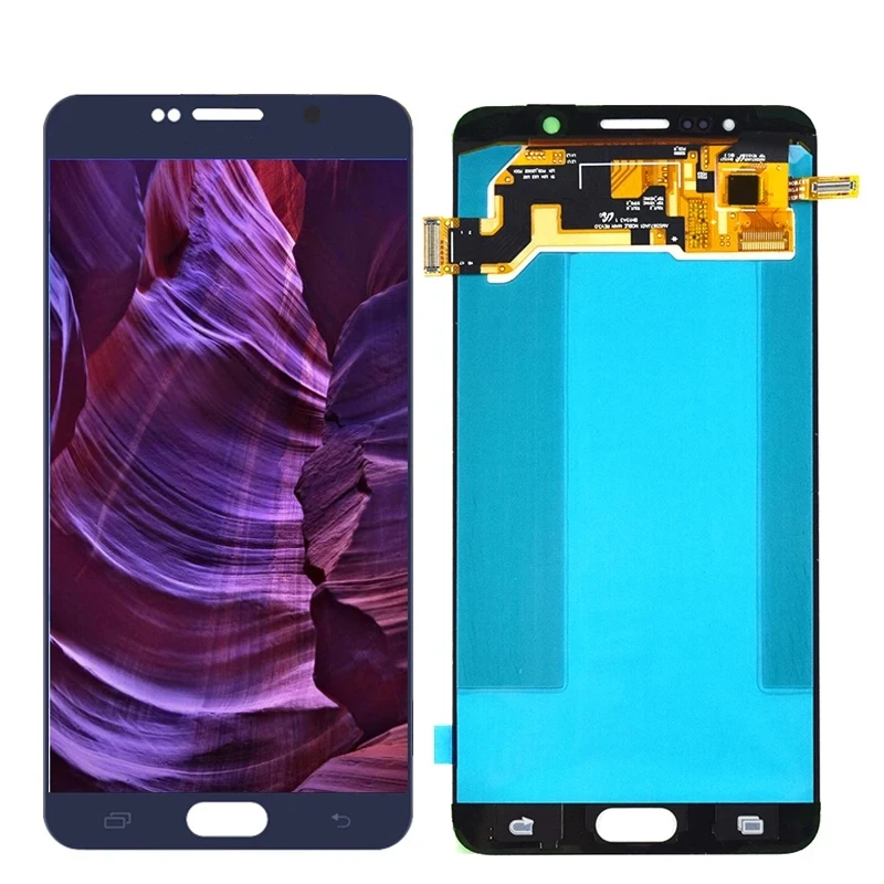 Nota 5 Amoled Lcd Per Samsung Note 5 N920F Display Lcd Touch Screen Digitizer Per Samsung Note 5 N920 Sostituzione Gruppo Lcd