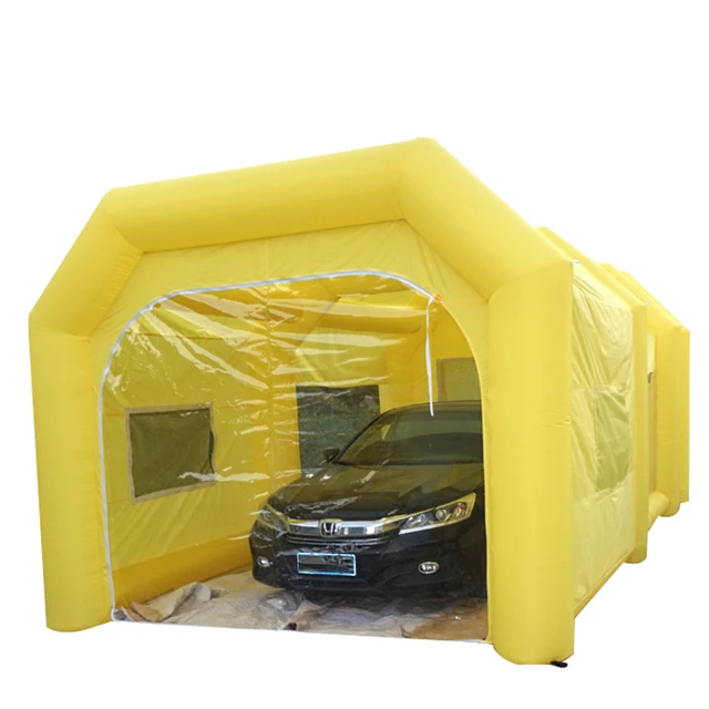 Automobile Giant Inflatable Car Workstation Spray Paint Booth Tan Spray