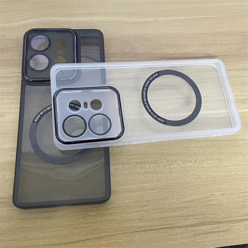 Transparent MagSafe Magnetic Silicone Protective Case