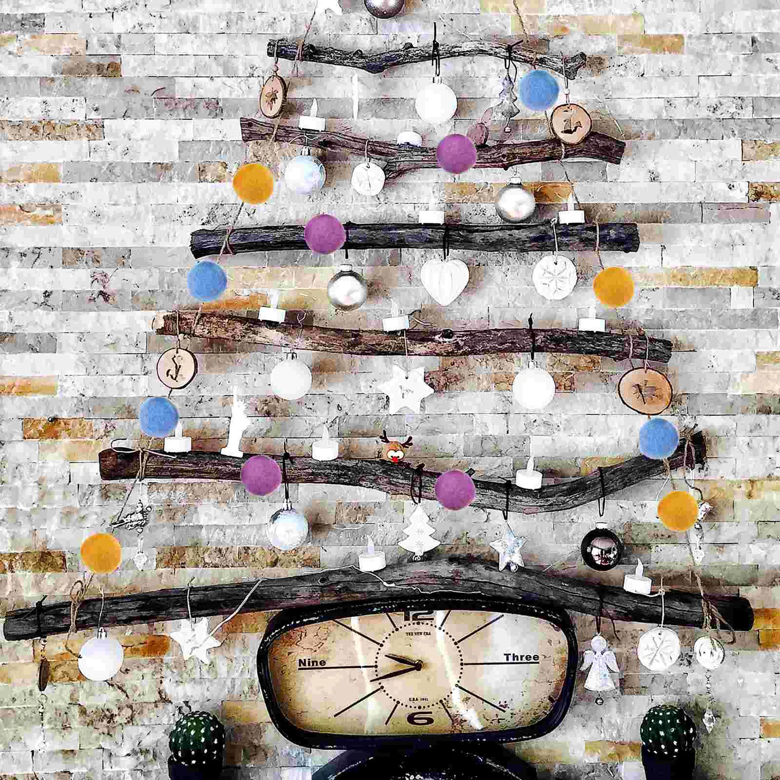 Wool Ball Diy Pompom Felt Yarn Balls Garland Decor Puff for Kids Clothes Materials 100 Pcs 2 Cm