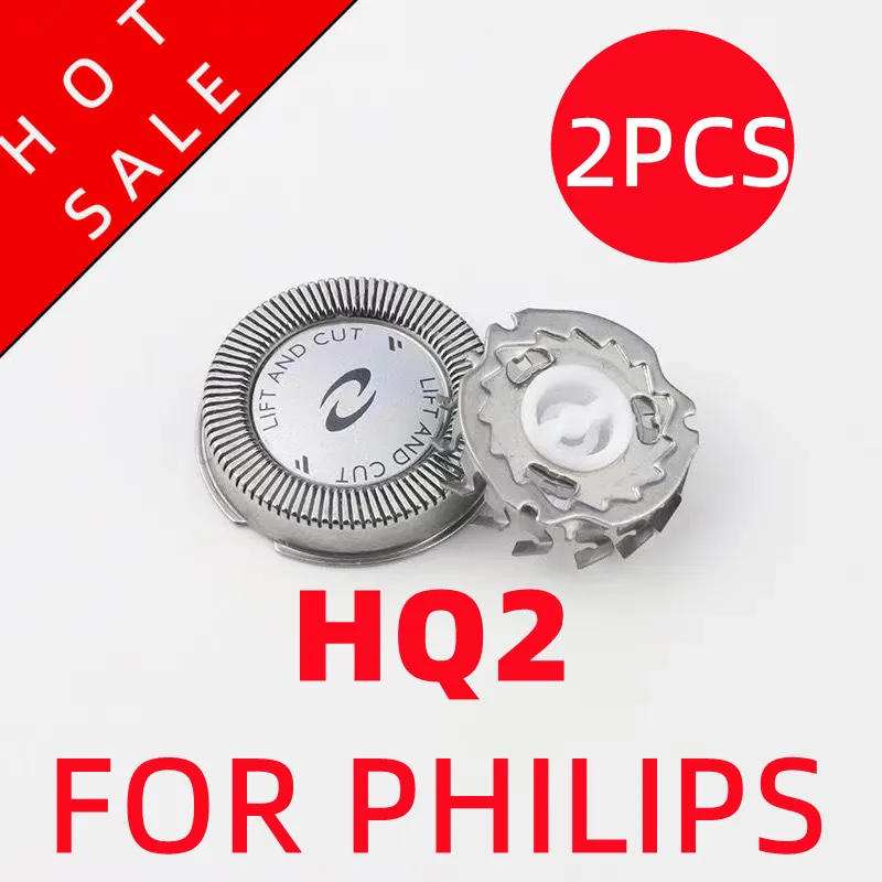 2pcs Hq2 Replace Head Razor Blade For Philips Norelco Electric Shaver