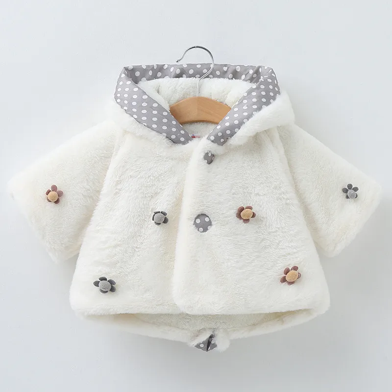 

Baby Girl Clothes Winter Jackets For Girls Thicken Hooded Coat Fashion Coat Infant Girl Clothing Girls' hooded cloak