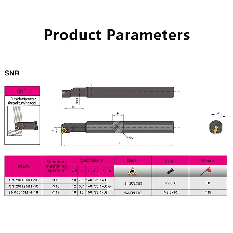 Yoyo Tools Lathe Threading Tool SER1010H11+SNR0010K11 Inserts 5pcs 11er Ag60 +5pcs 11IR Ag60 for Boring Bar Holder CNC Turning Tool