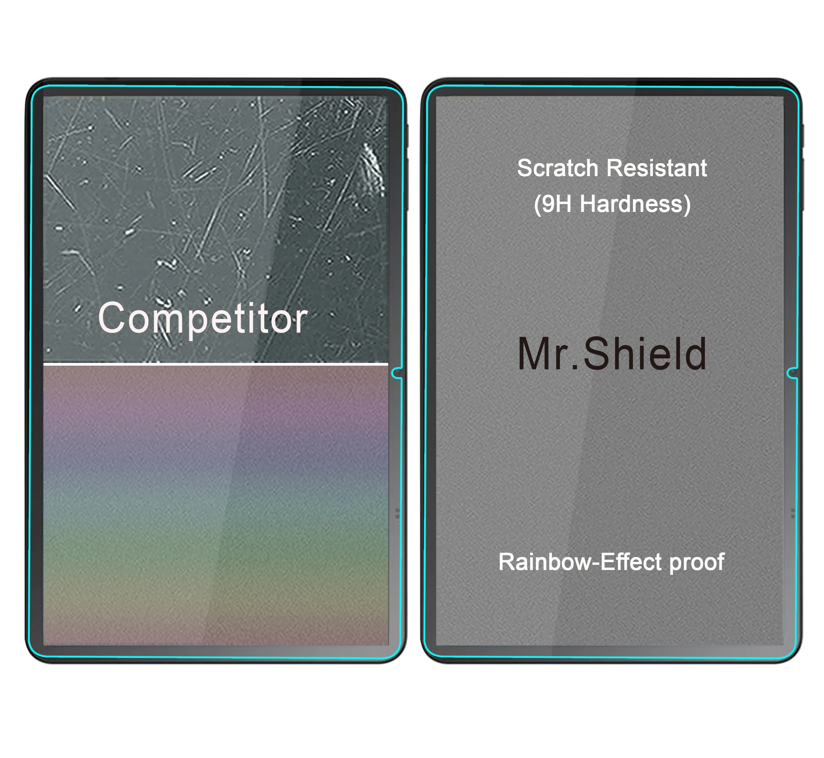 Mr.Shield Screen Protector compatible with TCL TAB 11 Gen 2, 11 Inch [Tempered Glass] [2-PACK] [Japan Glass with 9H Hardness] 5