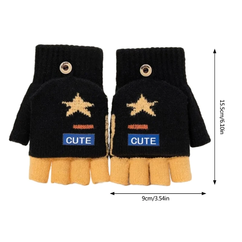2pack Outdoor Sports Gloves Children Durability Mittens Skiing Cycling Gloves for Skiing Walking and Everyday Warmth