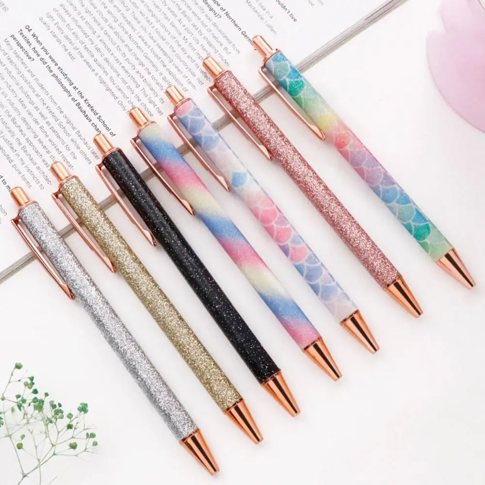 

1 шт. Lytwtw's шариковая ручка Роскошные милые свадебные розовые золотые металлические канцелярские принадлежности для школы офиса высококачественные ручки