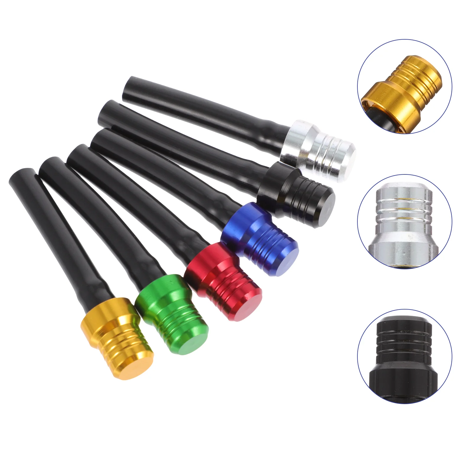 

6pcs Motorcycle Gas Fuel Petrol Tank Caps Breather Hose Vent Breather Tube