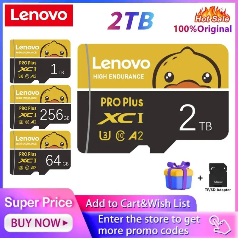 Scheda Di Memoria Sd Ad Alta Velocità Lenovo 2Tb 1Tb 128Gb Sd/Tf Scheda Di Memoria Flash 128Gb Schede Sd Uhs-1 256Gb 512Gb Per Nintendo Switch
