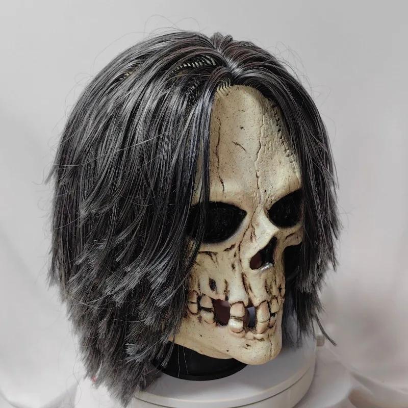 Máscara De Calavera Con Mandíbula Móvil Para Halloween – Cobertura Facial Completa De Esqueleto Realista Para Cosplay, Fiestas Y Disfraces – Hecha De Látex Cómodo