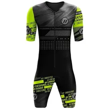 Body de triatlón para hombre, Jersey de manga corta para Ciclismo, Ropa de piel, traje para montar en bicicleta de montaña, 2021