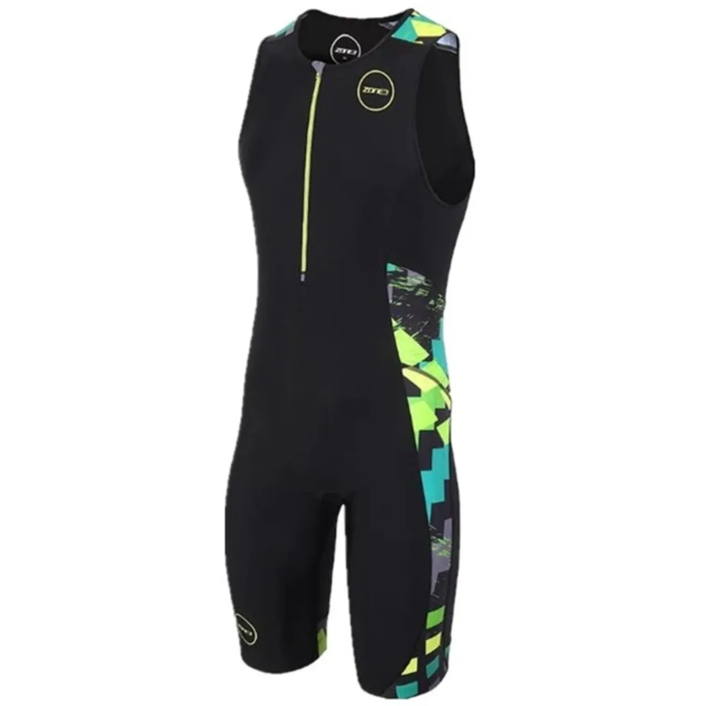 Cycling Suit Zone3 Men Cycling Jumpsuit Trisuit Swimming Running Sleeveless Skinsuit Triathlon Aero Racing Suit Jumpsuit