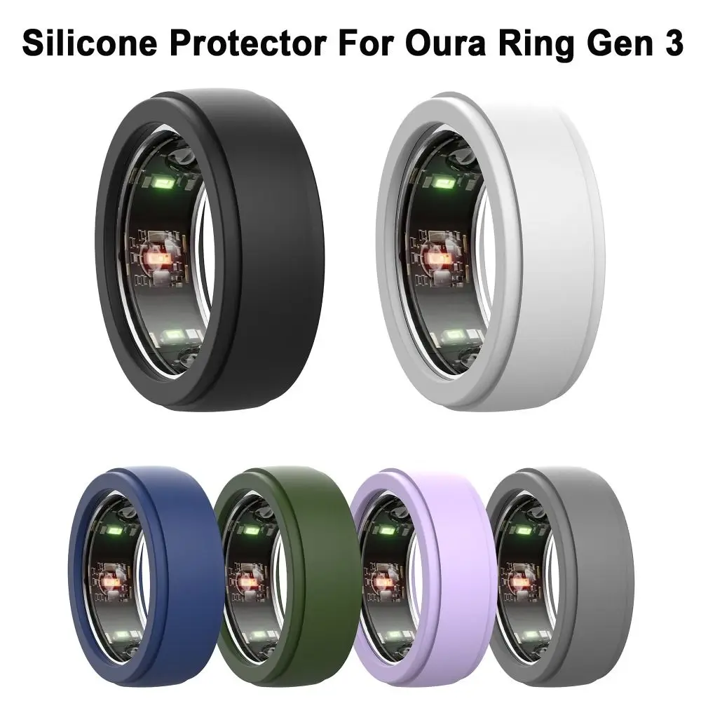 Custodia protettiva in silicone Smart Ring Custodia protettiva in silicone elastica resistente al sudore Accessori antigraffio per Oura Ring Gen 3