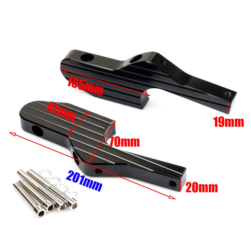 Vespa Fußrasten Verlängerungen Rot - Beifahrer Fußrasten Für GT GTS GTV Modelle