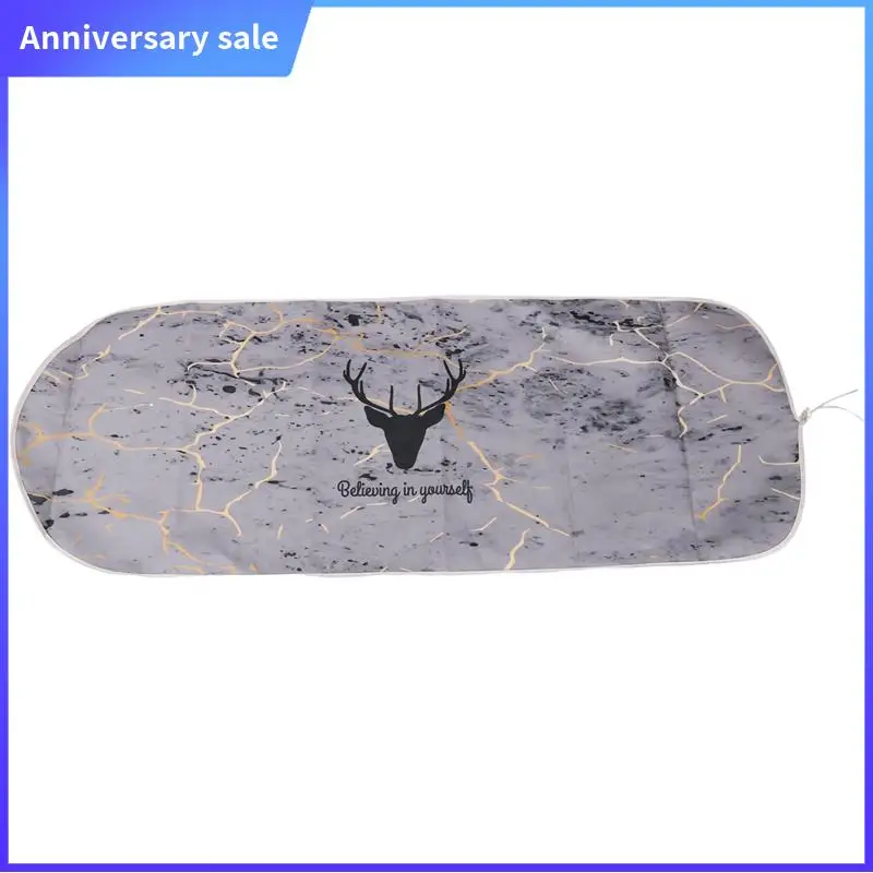 ABPP-140X49cm Fabric Marbling Ironing Board Cover Protective Press Iron Folding For Ironing Cloth Guard Protect Delicate Garment