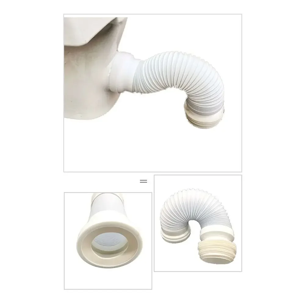 250mm-500mm 화장실 개폐식 배수관 확장형 범용 WC 하수구 팬 연결 도구 텔레스코픽 배수관