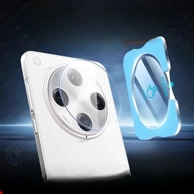 Enhanced Full Glue Tempered Glass Camera Lens Protector with Installation Locator