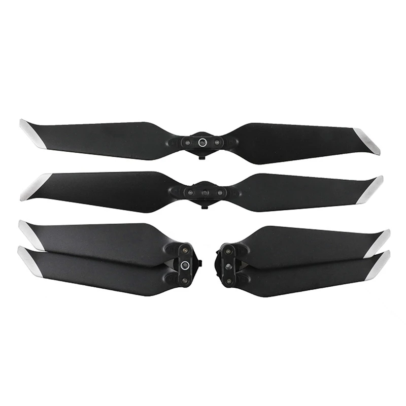 2 Paia Di Eliche A Sgancio Rapido A Basso Rumore Per Dji Mavic Pro O Mavic Pro Platinum, 8331 Silver Stripes