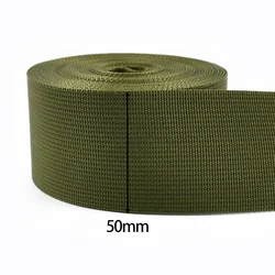 Durable Army Green Nylon Webbing Strap for DIY Projects and Accessories (RD109 - ArmyGreen - 50mm)