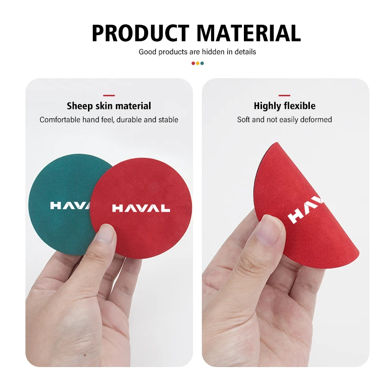 2pcs Car Coaster Drink Bottle Holder Anti-slip Mat Water Cup Pad For Haval H6 Dargo M6 H9 H6S F7 F7X Jolion X DOG XY