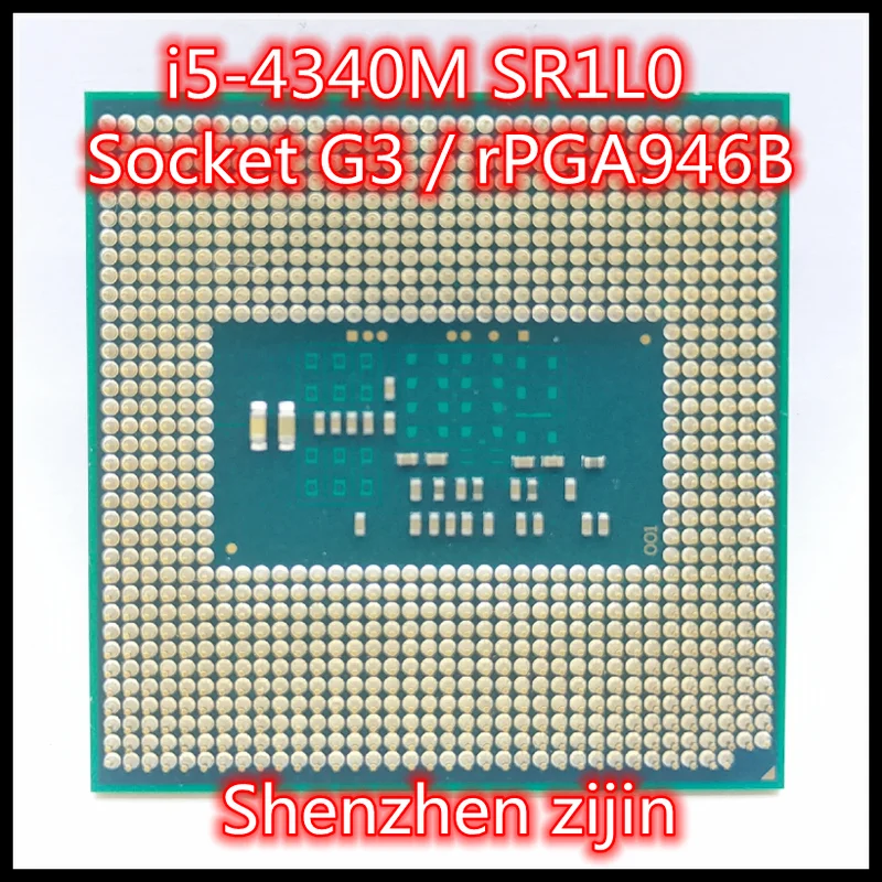 

I5 4340M i5-4340M SR1L0 2,9 ГГц двухъядерный четырехпоточный процессор 3M 37W Socket G3 / rPGA946B