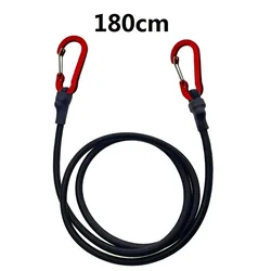 Durable Elastic Bungee Cord with Carabiner Hooks for Outdoor and Travel Use (180cm)
