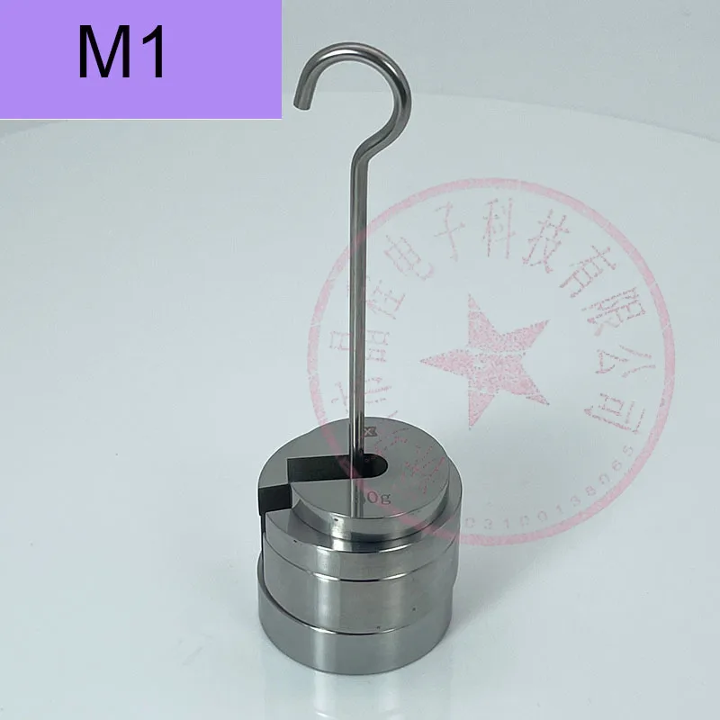 M1 Grade Stainless Steel 50g-5kg Lump Increase Hanging Plate Weight Force Measuring Counterweight With Hook Standard Method