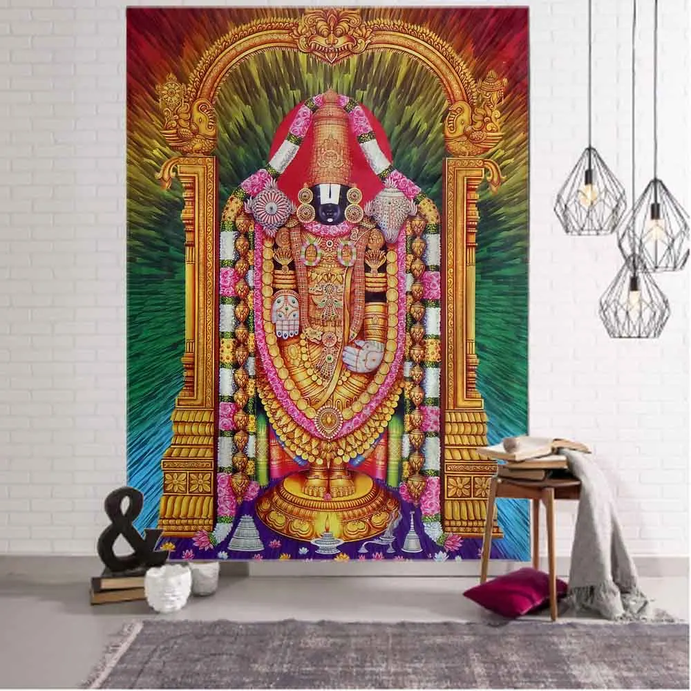 Indian Buddha Tapestry Still Life Oil Painting Meditation Home Decor Wall Hanging Mandala Hippie Boho Wall Decor Yoga Mat Sheets 5