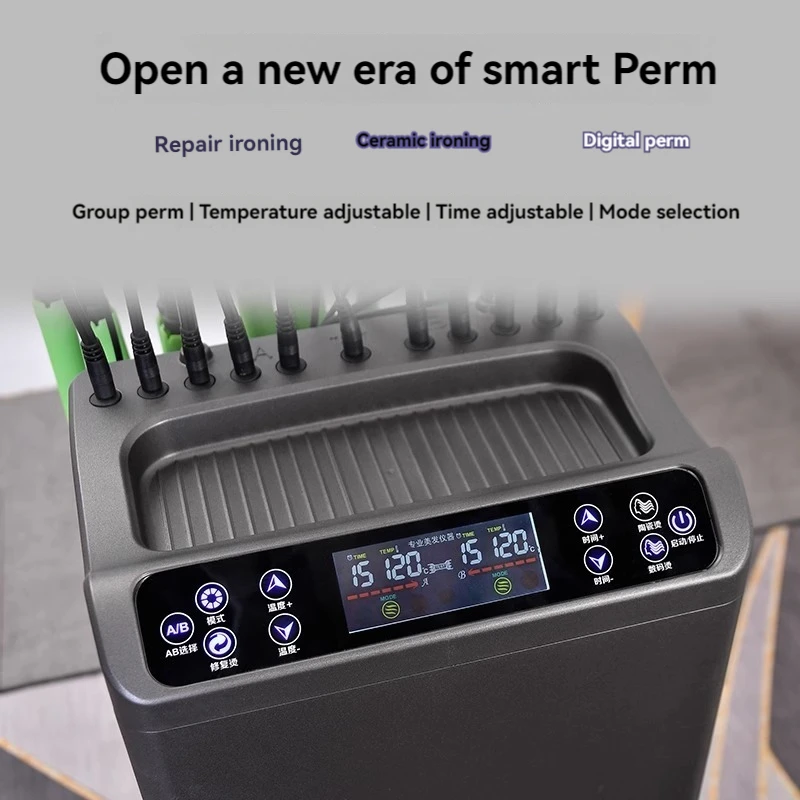 Hair Salon Intelligent Double Core Constant Temperature Digital Perm Machine Hot Ironing Machine 24V Barber
