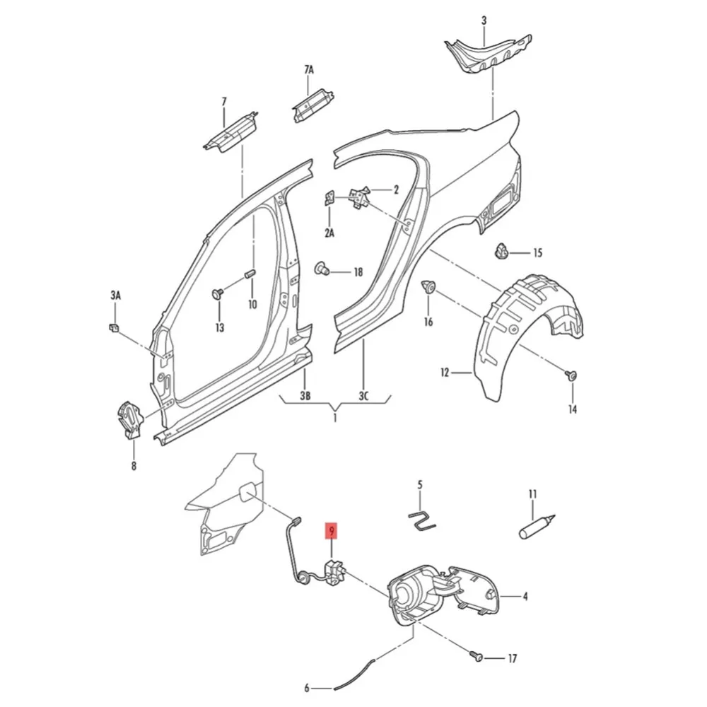 Fuel Tank Door Lock Motor fuel tank door lock motor Actuator For VW Golf MK7 Jetta MK6 Passat B7 Skoda Rapid Polo 6R 5C6810773B 5C6 810 773H 5C6 810 773A