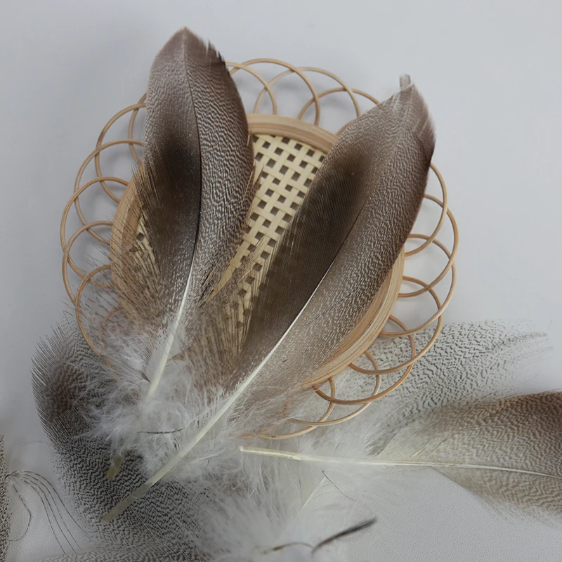 50PCS Natural Barred Mallard Duck Flank Feathers Wings Tails Streamers 4