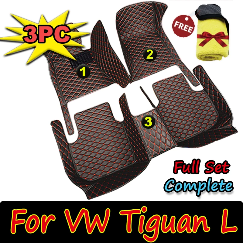 

Car Floor Mats For Volkswagen VW Tiguan L 2017-2023 20018 2019 2020 2021 Custom Auto Foot Pads Automobile Carpet Cover interior