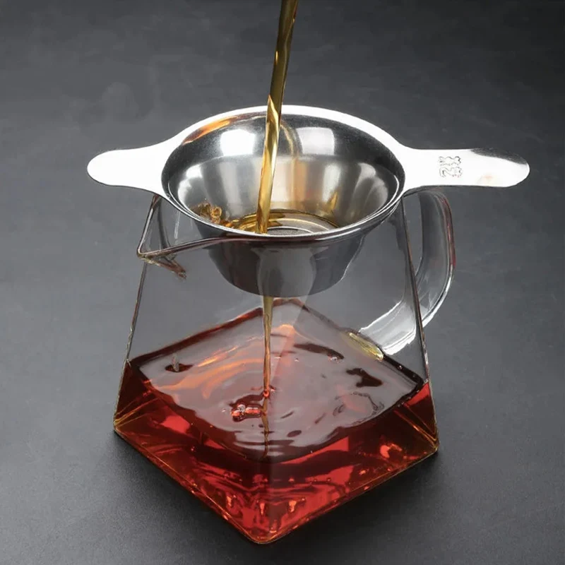 Description Picture 6 of itemStainless Steel Tea Leaf Funnel Filter Tea Strainer Fine Mesh Chinese Kung Fu Kitchen Teaware Accessories Reusable Filter Tools