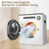 Clothes Dryer 1.6 cu.ft, 110V 970W Compact Laundry Dryers, Front Load Dryers Machine with Stainless Steel Tub, ABS Control Panel 3