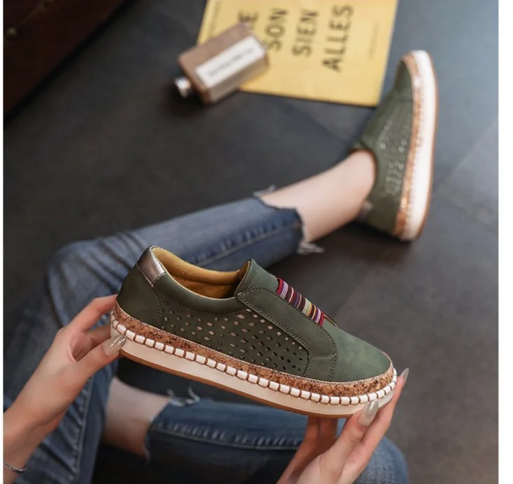 Scarpe da lavoro da donna Scarpe casual Scarpe da tennis Scarpe da ginnastica Calzature sintetiche antiscivolo_voghion.com